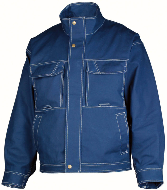 Blouson avec fermeture zippée vétement professionnel Bleu