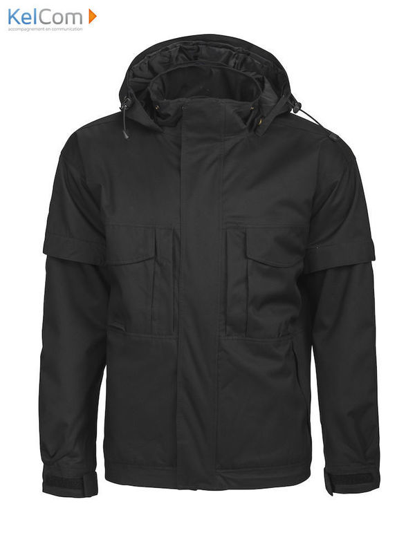 Blouson coupe vent pour professionnel Noir