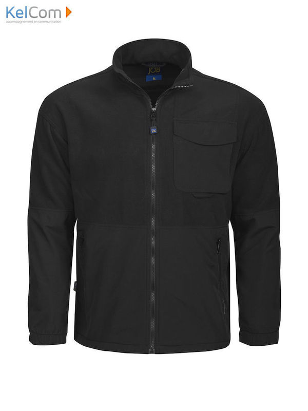 Blouson polaire anti-pilling de travail Noir