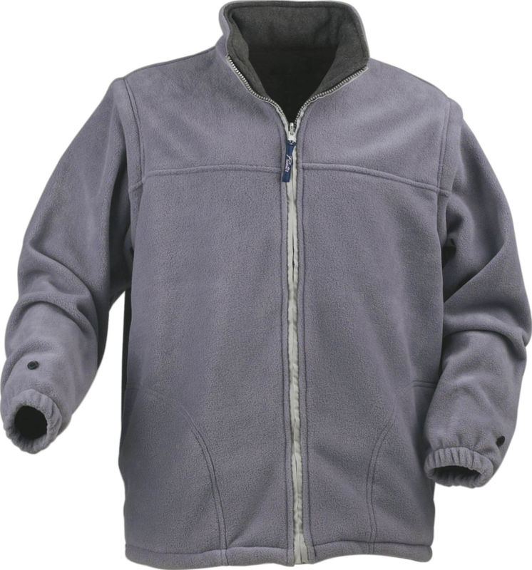 Blouson publicitaire polaire traité anti pilling avec capuche Gris