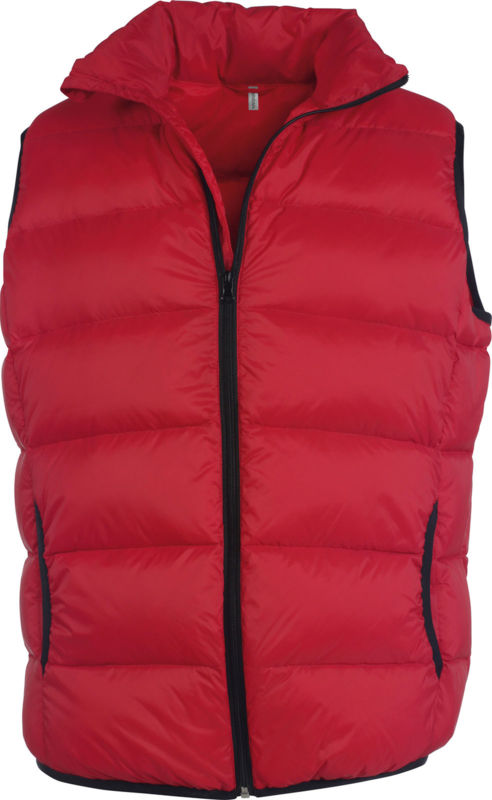 Nessa | Bodywarmer personnalisé pour homme Rouge Noir