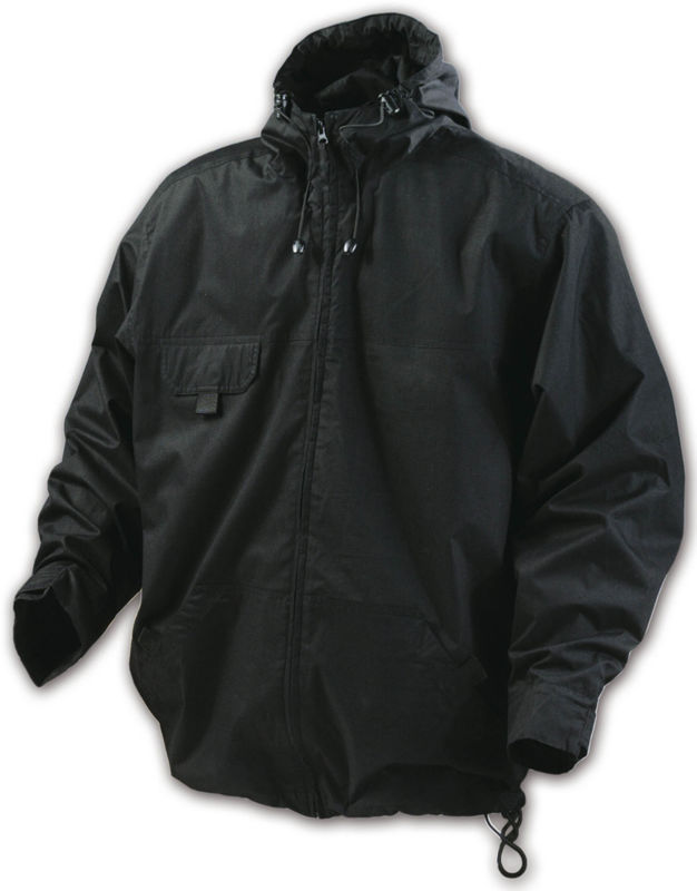 coupe vent personnalisé à capuche Noir