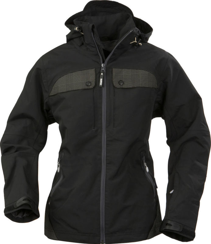 Parka personnalisé femme en tissu technique Noir