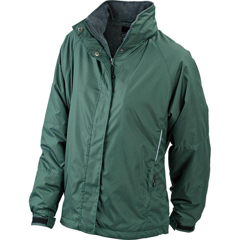 Veste personnalisable polaire à capuche femme Vert foncé