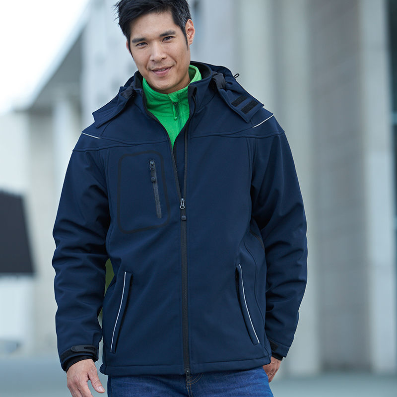 Veste personnalisable softshell à capuche amovible