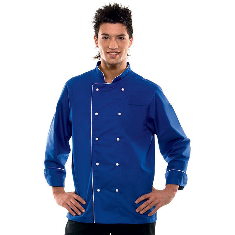 Veste cuisinier Bleu Blanc