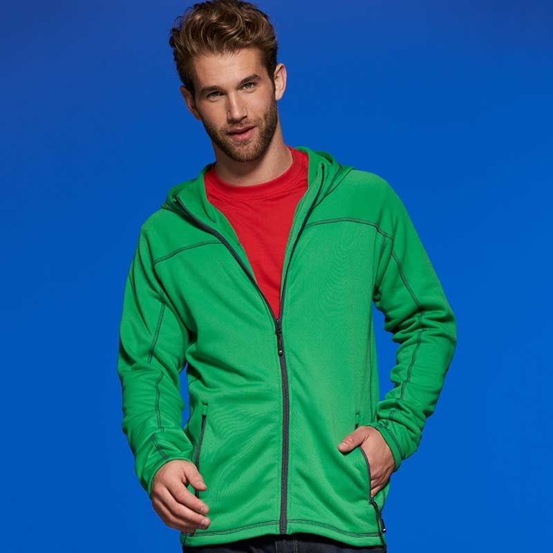 Veste personnalisé polaire à capuche homme