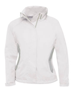 acheter blouson court promotionnel Blanc Gris Ciel