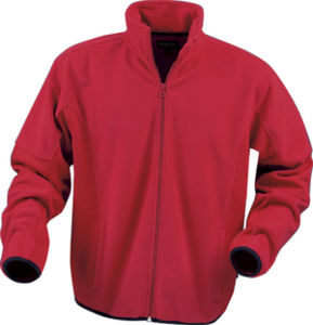 Blouson personnalisable polaire homme Rouge