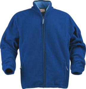 Blouson personnalisé polaire traitée anti pilling Bleu