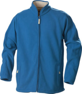 Blouson personnalisé polaire traitée anti pilling Pétrole