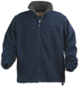 Blouson publicitaire polaire traité anti pilling avec capuche Marine