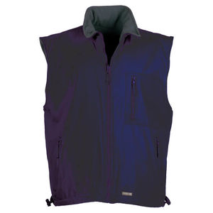 Body warmer flocage Bleu marine Anthracite