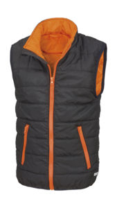 Iurrowi | Bodywarmer Coupe-Vent personnalisé pour enfant Noir Orange