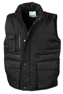 Lance | Bodywarmer Coupe-Vent publicitaire pour homme Noir 1