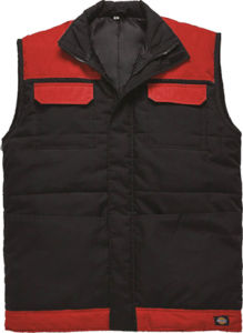 Everyday | Bodywarmer publicitaire pour homme Noir Rouge