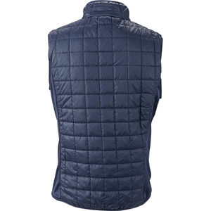 Fajy | Bodywarmer publicitaire pour homme Marine Argent 1