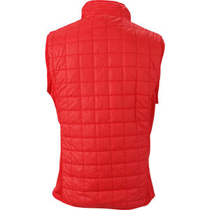 Fajy | Bodywarmer publicitaire pour homme Rouge clair Argent 1