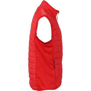 Fajy | Bodywarmer publicitaire pour homme Rouge clair Argent 2