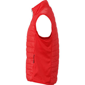 Fajy | Bodywarmer publicitaire pour homme Rouge clair Argent 3