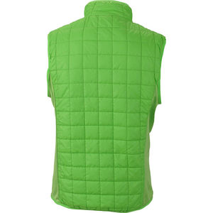 Fajy | Bodywarmer publicitaire pour homme Vert printemps Argent 1