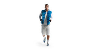 League | Bodywarmer publicitaire pour homme Bleu ciel