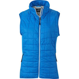 Lillu | Bodywarmer publicitaire pour femme Bleu cobalt Argent