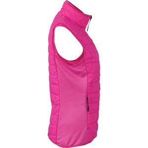 Lillu | Bodywarmer publicitaire pour femme Rose Argent 2