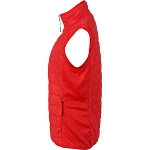 Lillu | Bodywarmer publicitaire pour femme Rouge clair Argent 3