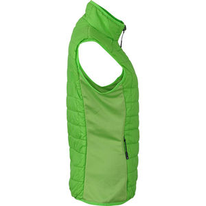 Lillu | Bodywarmer publicitaire pour femme Vert printemps Argent 2