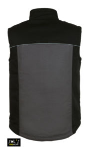 Mission Pro | Bodywarmer publicitaire pour homme Gris foncé Noir 1