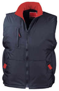 Mootty | Bodywarmer publicitaire pour homme Marine Rouge 2