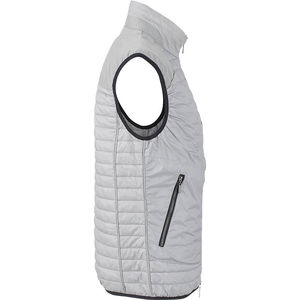 Myffu | Bodywarmer personnalisé pour homme Argent Noir 2