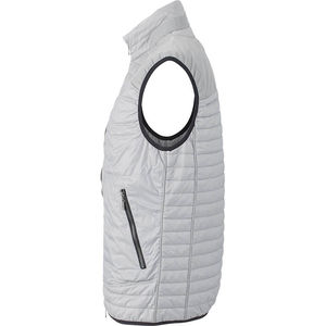 Myffu | Bodywarmer personnalisé pour homme Argent Noir 3