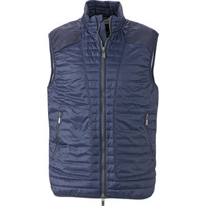 Myffu | Bodywarmer personnalisé pour homme Marine Argent