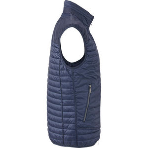 Myffu | Bodywarmer personnalisé pour homme Marine Argent 2