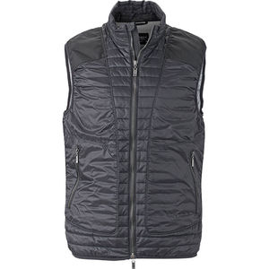 Myffu | Bodywarmer personnalisé pour homme Noir Argent