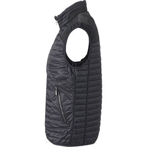 Myffu | Bodywarmer personnalisé pour homme Noir Argent 3