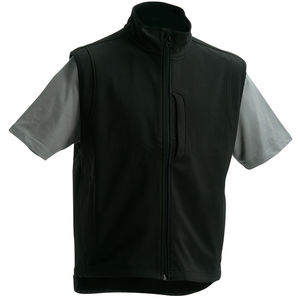 Bodywarmer personnalisé softshell homme sans manches Noir