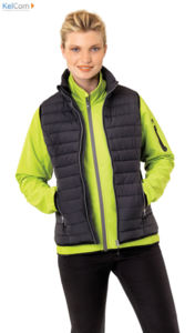 Bodywarmer publicitaire helsinki femme Noir 5