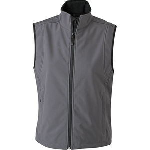 Bodywarmer publicitaire softshell femme sans manches Carbone