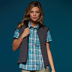 Bodywarmer publicitaire softshell femme sans manches
