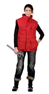 Qurroo | Bodywarmer publicitaire pour femme Rouge 1