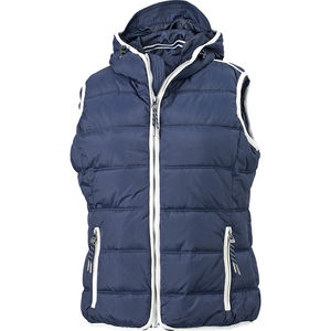 Sehi | Bodywarmer personnalisé pour femme Marine Blanc 1