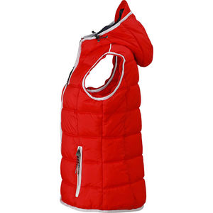 Sehi | Bodywarmer personnalisé pour femme Rouge Blanc 3