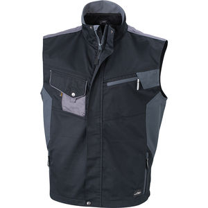 Setty | Bodywarmer publicitaire pour homme Noir Carbone