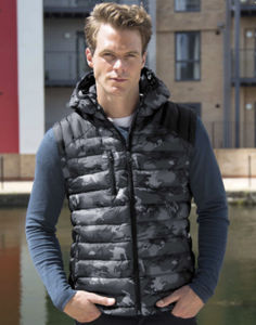 Tehoffo | Bodywarmer publicitaire pour homme Charbon Noir 3