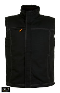 Worker Pro | Bodywarmer publicitaire pour homme Noir
