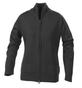 Cardigan à personnaliser en laine pour femme Gris foncé