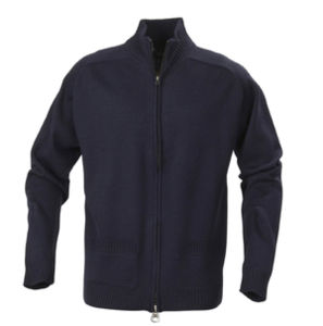Cardigan publicitaire en laine pour homme Marine